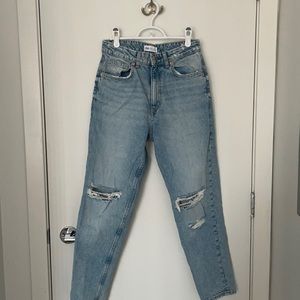 Zara high waisted - Z1975 relaxed fit ripped jeans